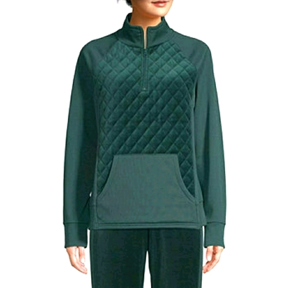 St. John's Bay Tops - St. John's Bay Active Womens Long Sleeve Quarter-Z